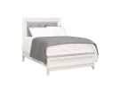 Reflections White Full Upholstered Panel Bed w/LED Lighting