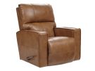 Maddox Camel Leather Manual Rocker Recliner