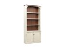 Durham White & Cherry 94" 2 Door Bookcase 