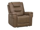 Matteo Cappuccino Zero Gravity Power Recliner w/Power Headrest & Lumbar