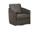 Baylor Winchester Slate Leather Swivel Chair