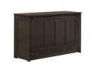 Orion Full Chocolate Murphy Cabinet Bed