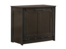 Orion Twin Chocolate Murphy Cabinet Bed