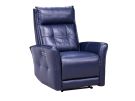 Gershwin Verona Royal Blue Leather Zero Gravity Cordless Power Recliner