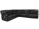 Spartacus Black 6 Piece Power Reclining Sectional with Power Headrests 