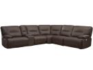 Spartacus Chocolate 6 Piece Power Reclining Sectional w/ Power Headrests