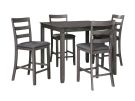 Bridson Gray 5 Piece Counter Height Dining Set