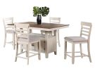 Hyland Two Tone 5 Piece Counter Height Table Set