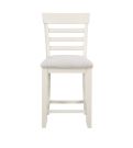 Hyland White 24" Counter Cushioned Stool