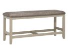 Hyland Gray Counter Cushioned Dining Bench