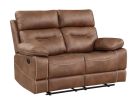Rudger Chestnut Manual Reclining Loveseat