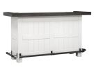 Carriage House White & Dark Brown Home Bar
