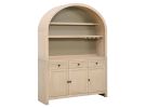Liz Bergen Oak Arched Wine/Coffee Bar Cabinet