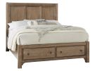 Cool Farmhouse Natural King Storage Panel Bed
