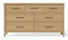 Pure Maple Natural 7 Drawer Dresser
