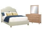 Tide & Timber Forest Green 3 Piece King Upholstered Bedroom Set