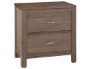 Tide & Timber Grey Oak 2 Drawer Nightstand