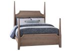 Tide & Timber Grey Oak Queen Pencil Poster Bed