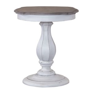 Magnolia Manor White Round Accent Table