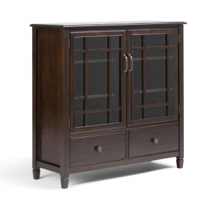 Connaught Dark Brown Tall Storage Cabinet