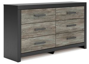Broachmyn Black & Gray 6 Drawer Dresser