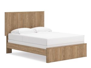 Gramburg Warm Natural Brown Queen Panel Bed
