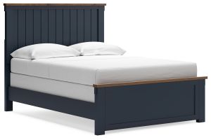 Landocken Slate Blue & Brown Full Panel Bed
