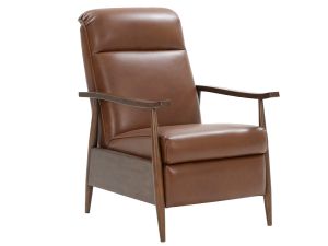 Hampton Colchester Bitters Leather Push Back Recliner