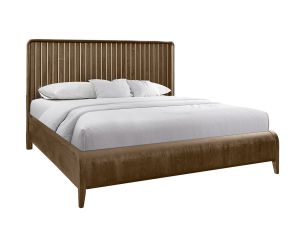 Elure Latte Queen Waterfall Panel Bed