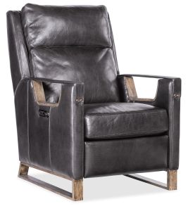 Relic Graphite Leather Dual Power Recliner