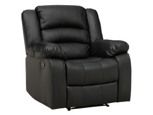 Cona Black Manual Recliner