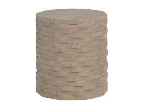 Baker Beige Round End Table