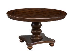 Lordsburg Brown Cherry Round Dining Table
