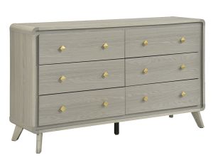 Lowndes Antique Grey 6 Drawer Dresser