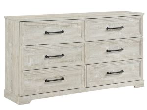McDuffie Antique Light Grey 6 Drawer Dresser