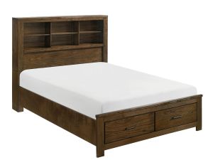 Sullivan Brown Platform Storage Bed