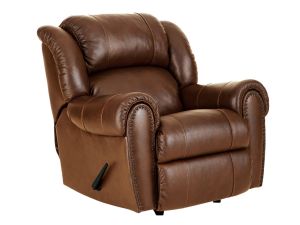 Laredo Cognac Leather Manual Rocker Recliner