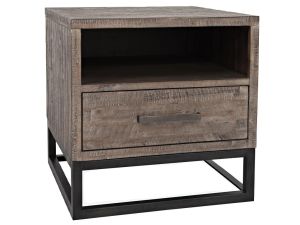 East Hampton Distressed Grey End Table