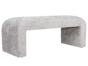 Sophia Grey Upholstered Accent Bench