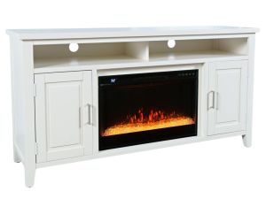 Urban Icon White Fireplace Console