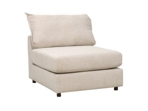 Tanner Merit Dove Modular Armless Chair