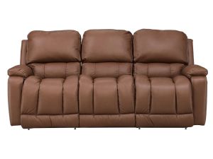 Greyson Caramel Leather Manual Reclining Sofa