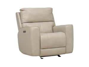Laredo Cement Leather Dual Power Glider Recliner