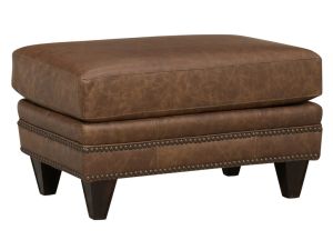 4300 Omaha Rum 100% Leather Ottoman
