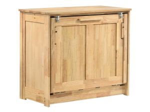 Orion Twin Natural Murphy Cabinet Bed