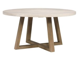 Rowan Light Grey/Wheat 60" Round Dining Table
