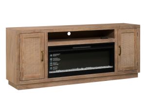 Sienna Oak Grove 78" Media Console w/ Fireplace