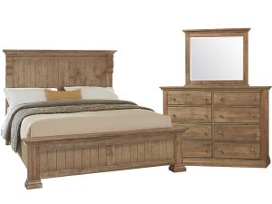 Carlisle Warm Natural 3 Piece Bedroom Set