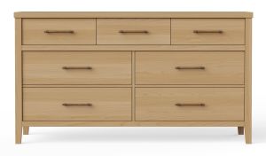 Pure Maple Natural 7 Drawer Dresser