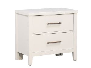 Pure Maple Cottage White 2 Drawer Nightstand